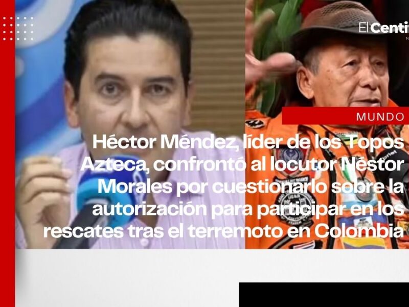 “Vámonos respetando y vámonos ubicando”: Héctor Méndez, líder de Topos Azteca, confronta a locutor colombiano