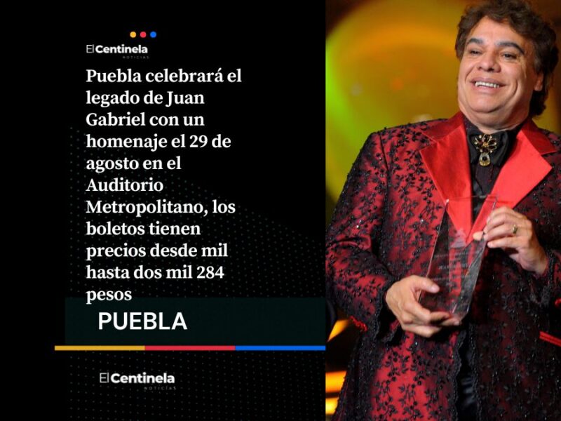 Juan Gabriel en Puebla: precios y detalles del homenaje en el Auditorio Metropolitano
