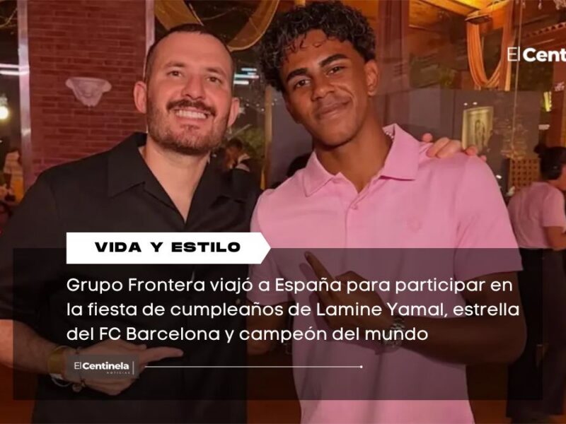 Grupo Frontera sorprende a Lamine Yamal en fiesta por su cumpleaños número 19