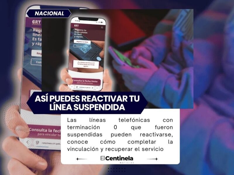 Apúntale: Líneas telefónicas con terminación 0 suspendidas, así es cómo puedes reactivarlas