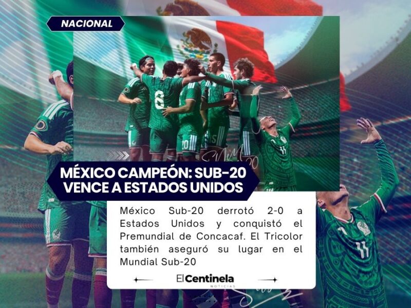 Bravo Tricolor: México Sub-20 vence a Estados Unidos y se corona campeón del Premundial de Concacaf