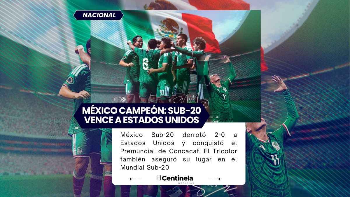 Bravo Tricolor: México Sub-20 vence a Estados Unidos y se corona campeón del Premundial de Concacaf