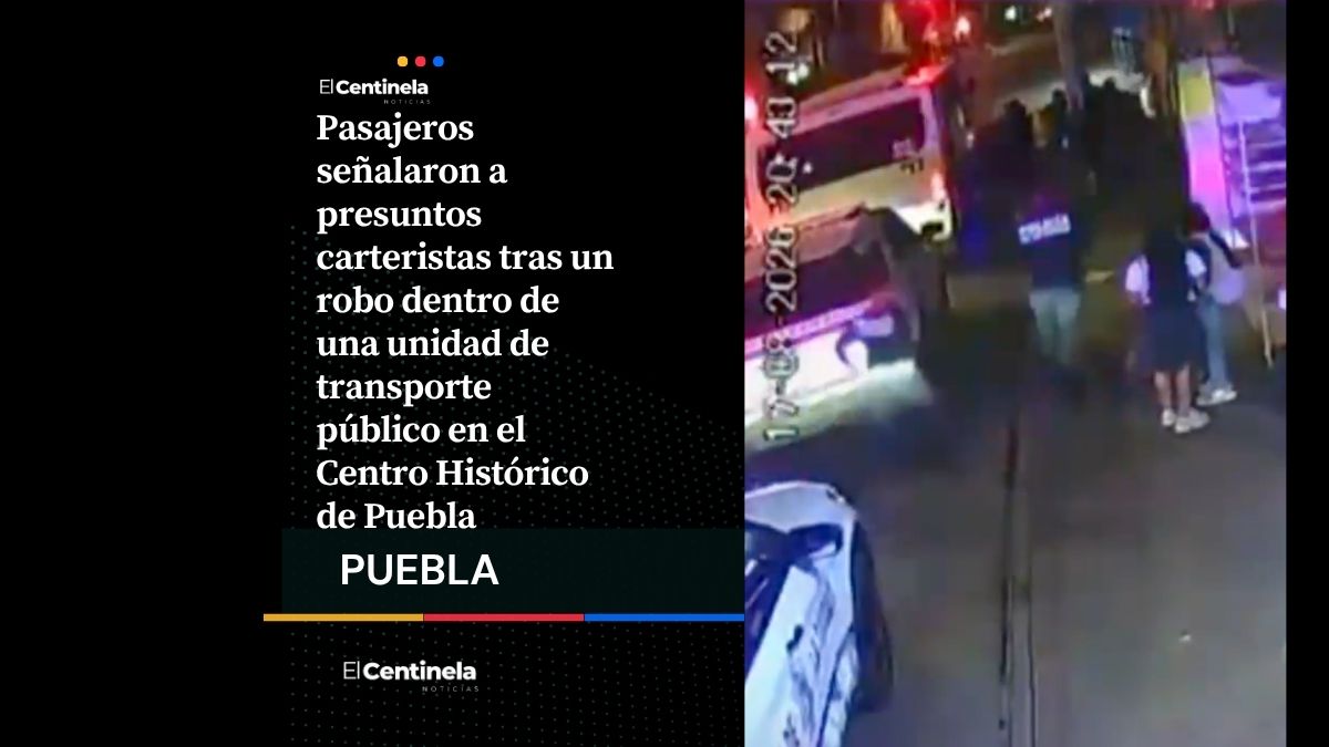 Están hartos: Pasajeros enfrentan a carteristas tras robo en el Centro Histórico de Puebla
