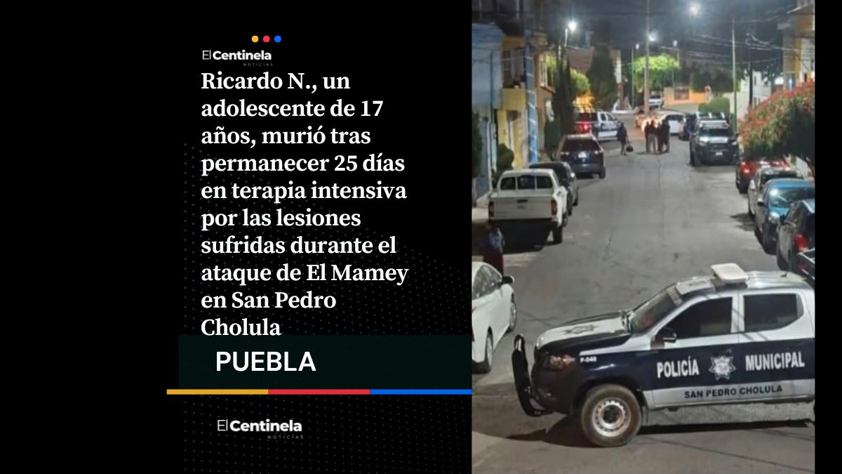 Muere adolescente de 17 años tras ataque de El Mamey en San Pedro Cholula