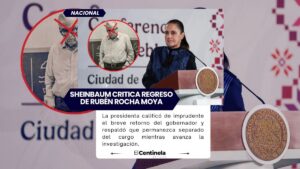 Sheinbaum critica regreso de Rubén Rocha Moya y celebra su nueva licencia en Sinaloa