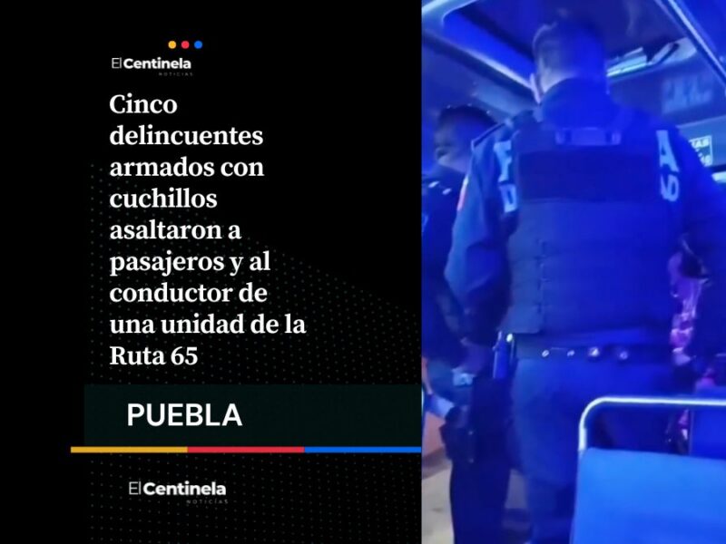 Asalto en la Ruta 65: cinco hombres armados con cuchillos roban y asustan a pasajeros