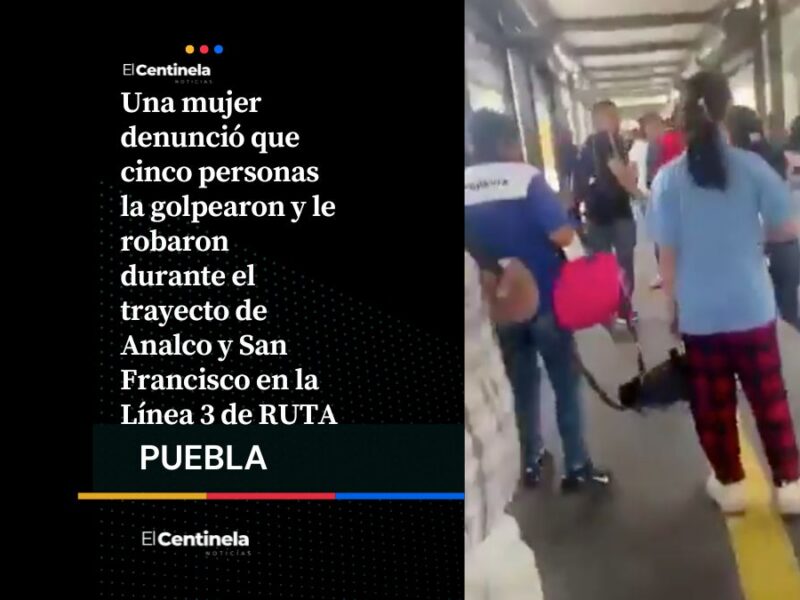 Nada tontos: mujer es golpeada por cinco carteristas, dos mujeres y tres hombres, durante asalto en Línea 3 de RUTA