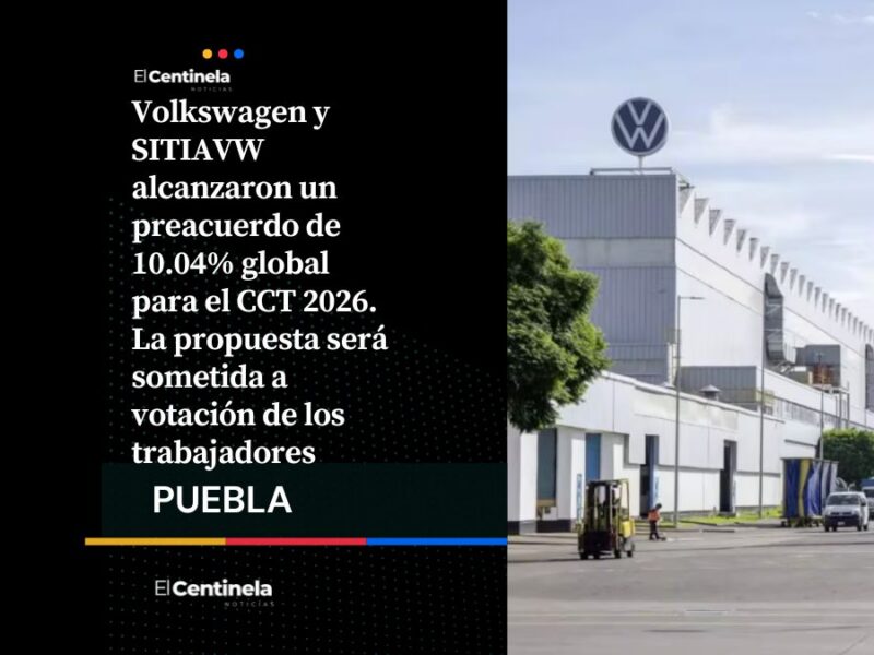 Huelga en Volkswagen queda en pausa, SITIAVW lleva aumento global de 10.04% a consulta