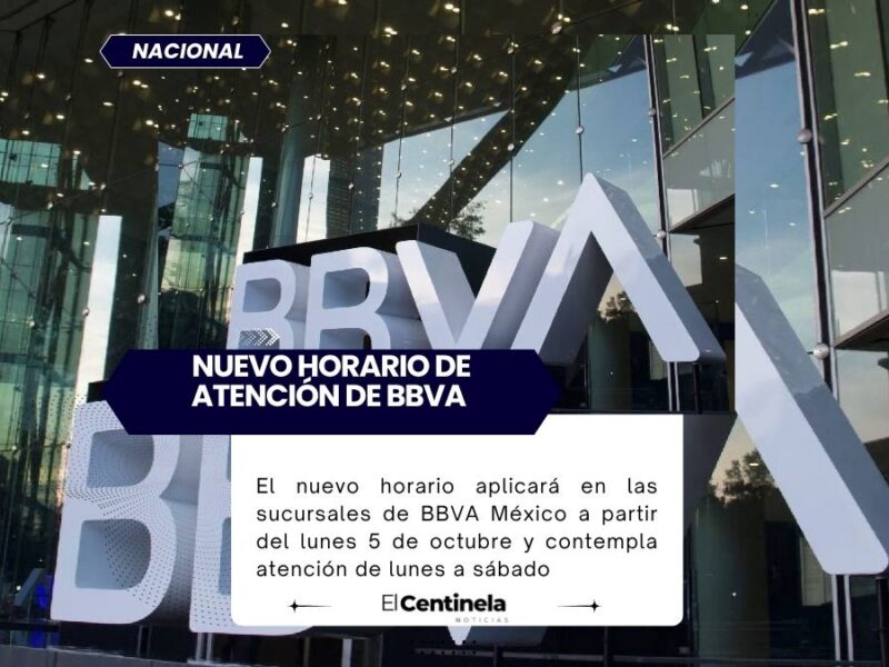 ¿Cuál es el nuevo horario de atención de BBVA y a partir de cuándo?