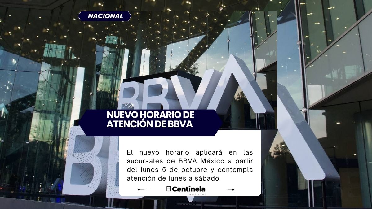 ¿Cuál es el nuevo horario de atención de BBVA y a partir de cuándo?