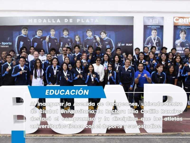 “Avenida de Campeones es motivo de orgullo para la comunidad universitaria”: Rectora Lilia Cedillo