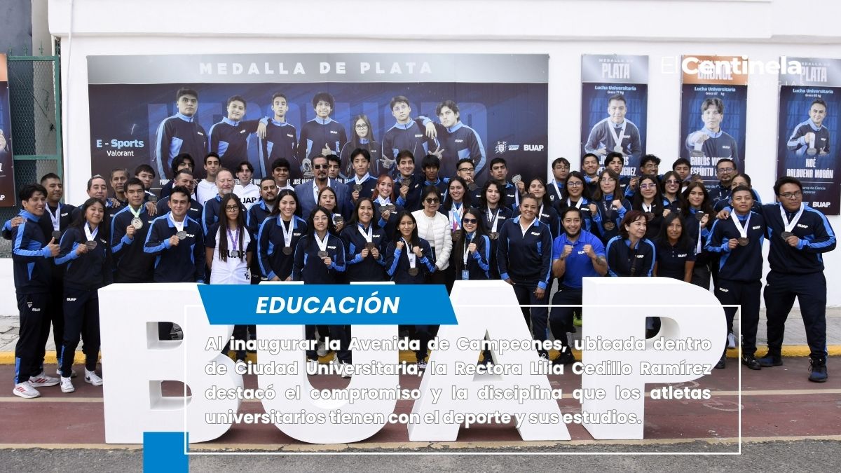 “Avenida de Campeones es motivo de orgullo para la comunidad universitaria”: Rectora Lilia Cedillo