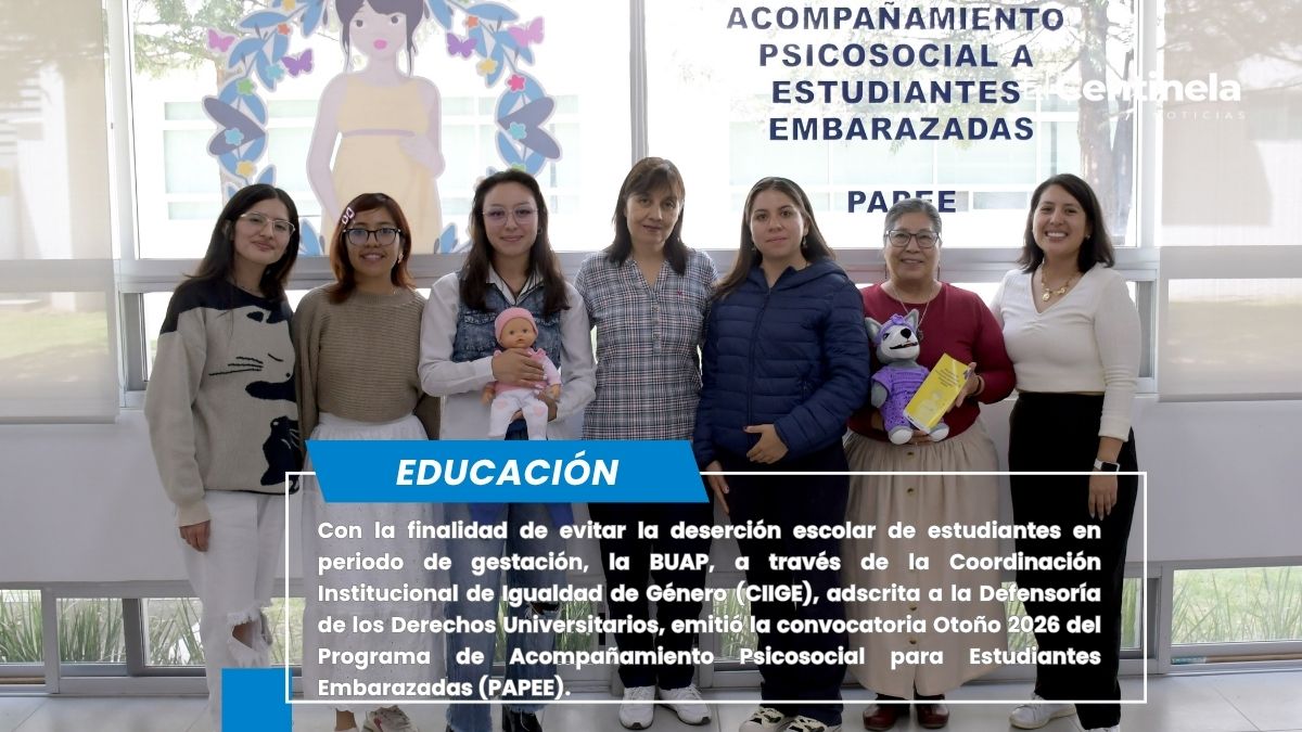 Emite BUAP convocatoria para el Programa de acompañamiento psicosocial para estudiantes embarazadas