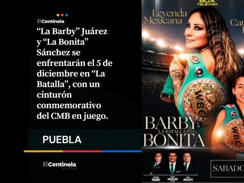 ¡Es un hecho! La Barby Juárez y La Bonita Sánchez se enfrentarán el 5 de diciembre