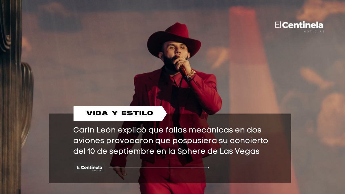 Desastre total: Carín León explica por qué pospuso su concierto en la Sphere de Las Vegas