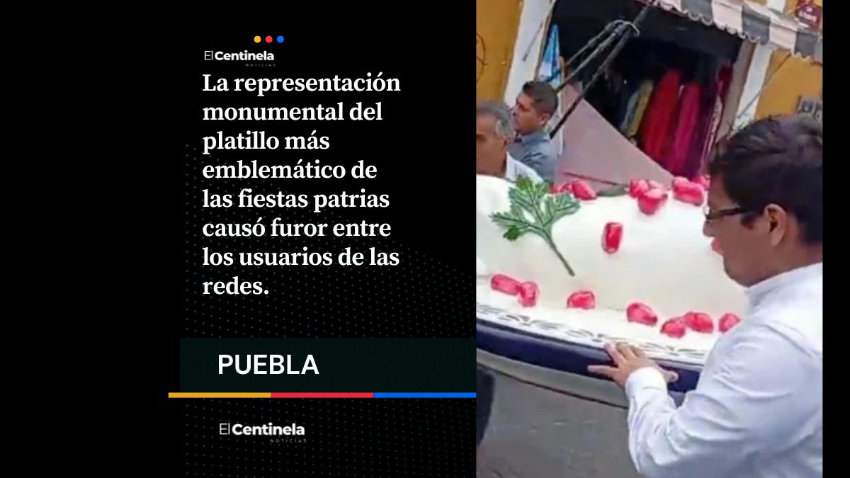 México superando a la IA: Chile en nogada gigante se vuelve VIRAL tras ser captado en calles de Puebla
