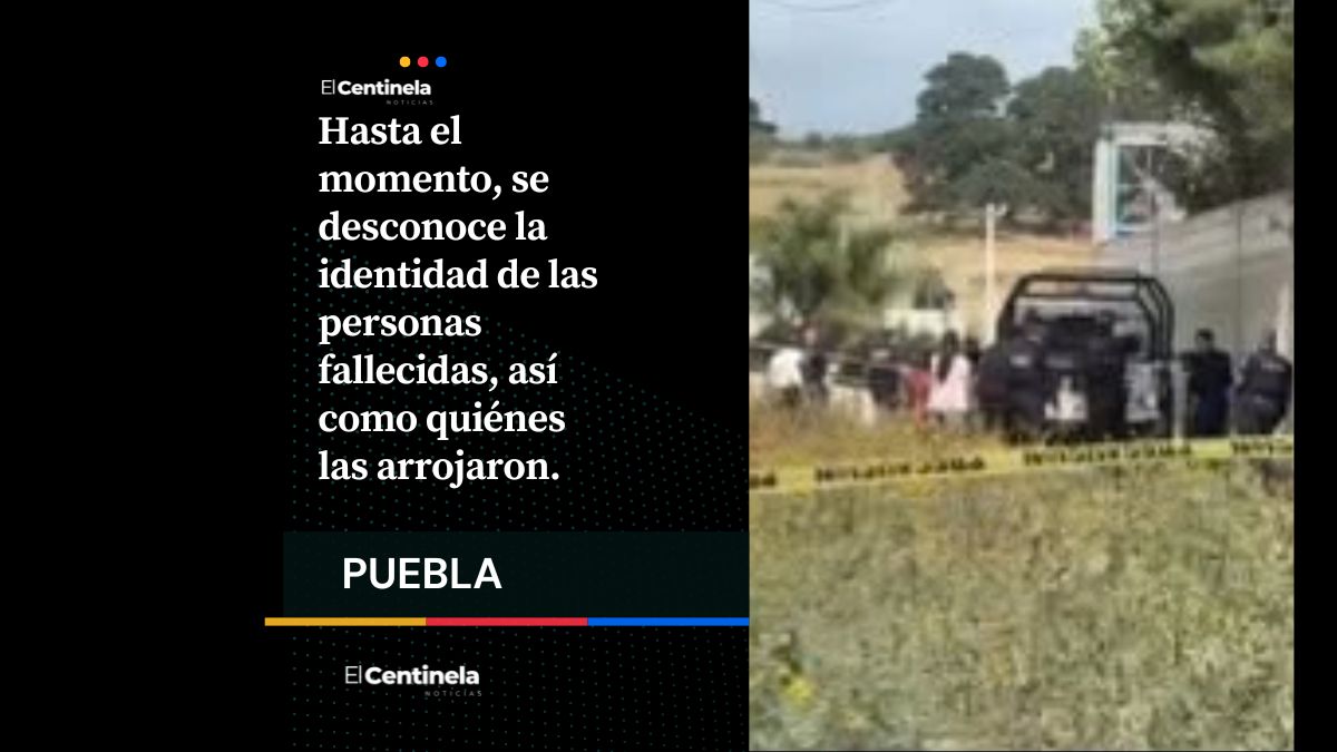 Arrojan desde vehículo dos cadáveres en Cholula