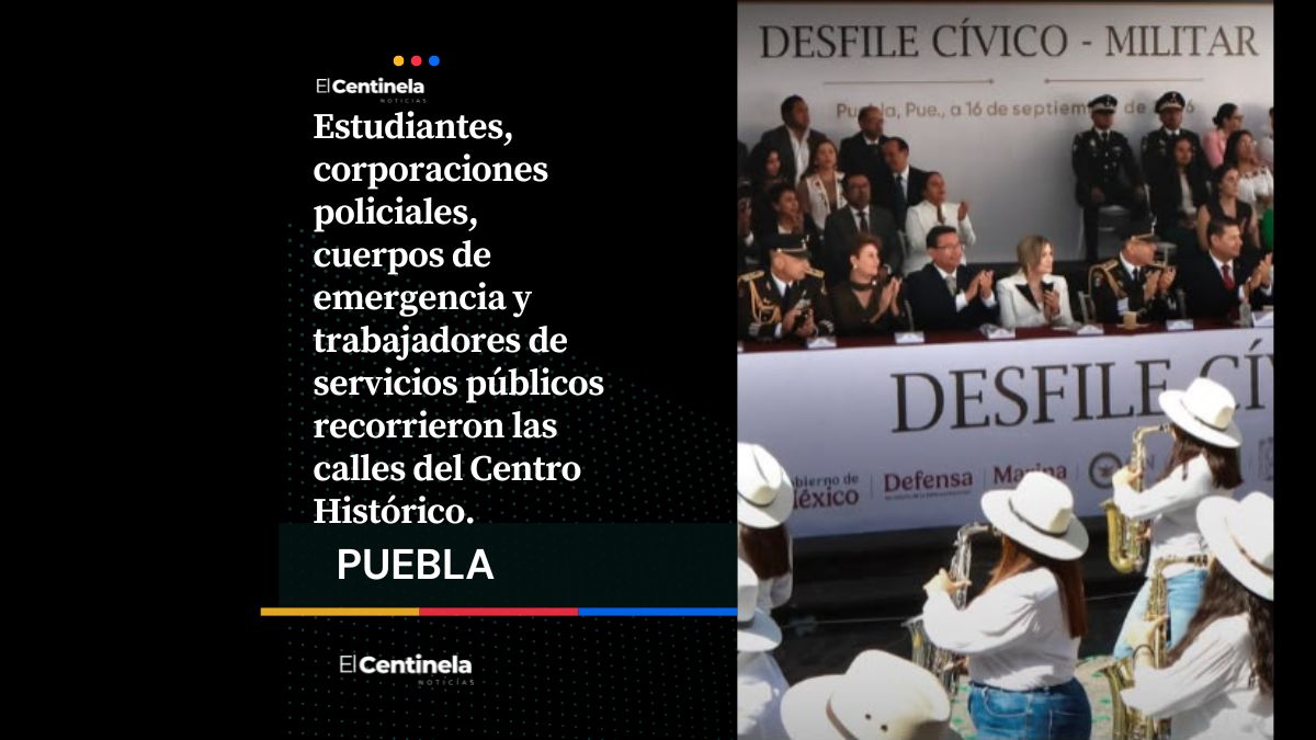 Así se vivió el desfile del 16 de Septiembre: miles de estudiantes y policías recorren Puebla