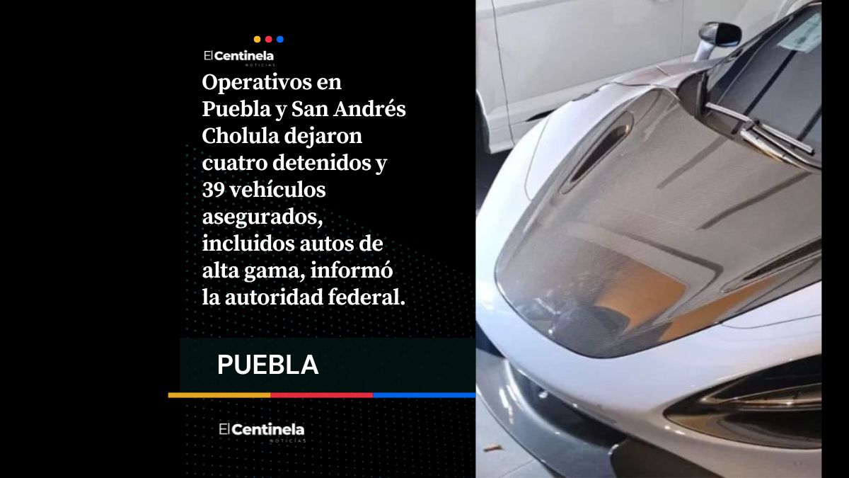 Aseguran 39 vehículos de alta gama vinculados a la detención de “El Amarillo” en antro de Lomas de Angelópolis