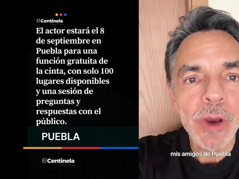 Eugenio Derbez llega a Puebla: celebrará 13 años de ‘No se aceptan devoluciones’ con función GRATIS