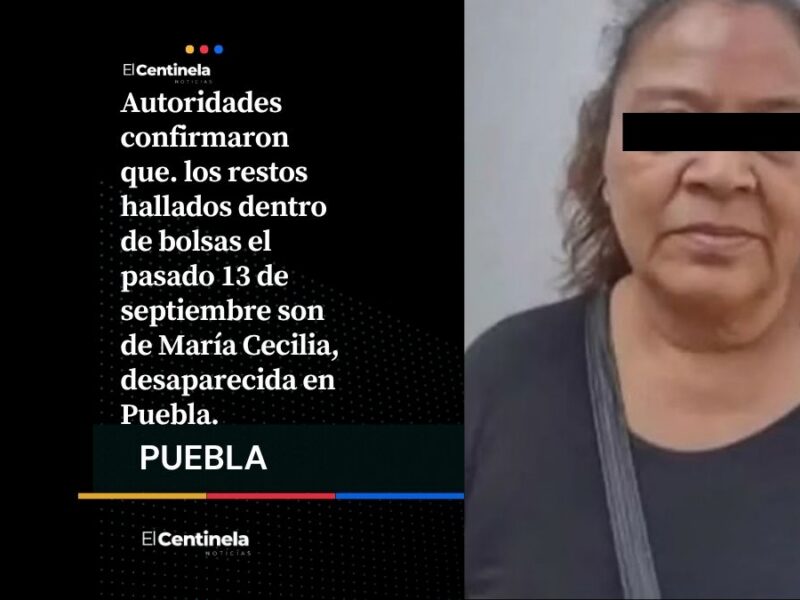 Feminicidio 45: hallan a María Cecilia desmembrada dentro de bolsas en Izúcar