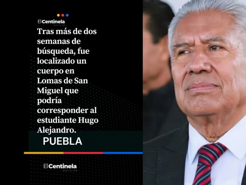 Tras más de dos semanas de búsqueda, encuentran cadáver de Hugo Alejandro cerca del río Alseseca
