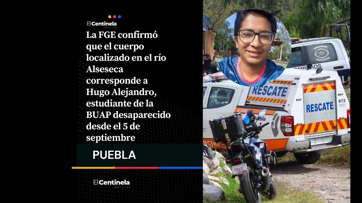 FGE confirma la muerte de Hugo Alejandro luego de una caída en el río Alseseca