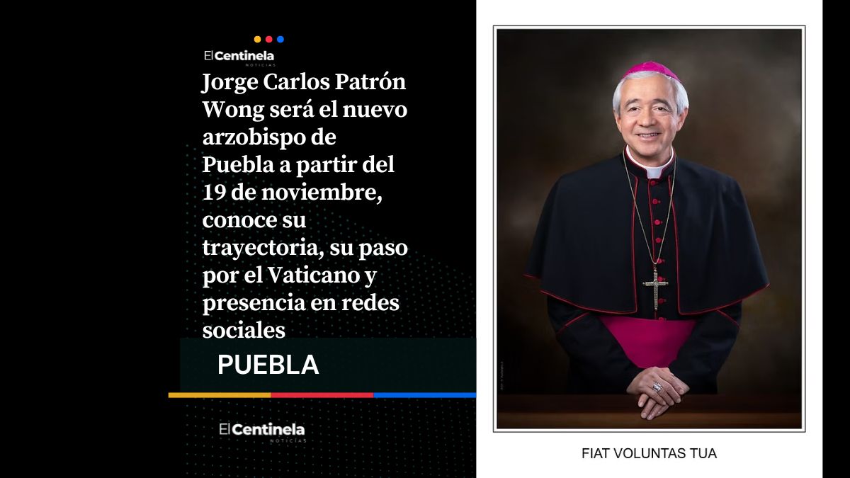 Él es Jorge Carlos Patrón Wong, próximo arzobispo de Puebla, nombrado por el papa León XIV