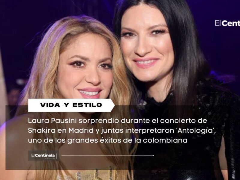 Laura Pausini sorprende junto a Shakira con mágico dueto de ‘Antología’ en Madrid