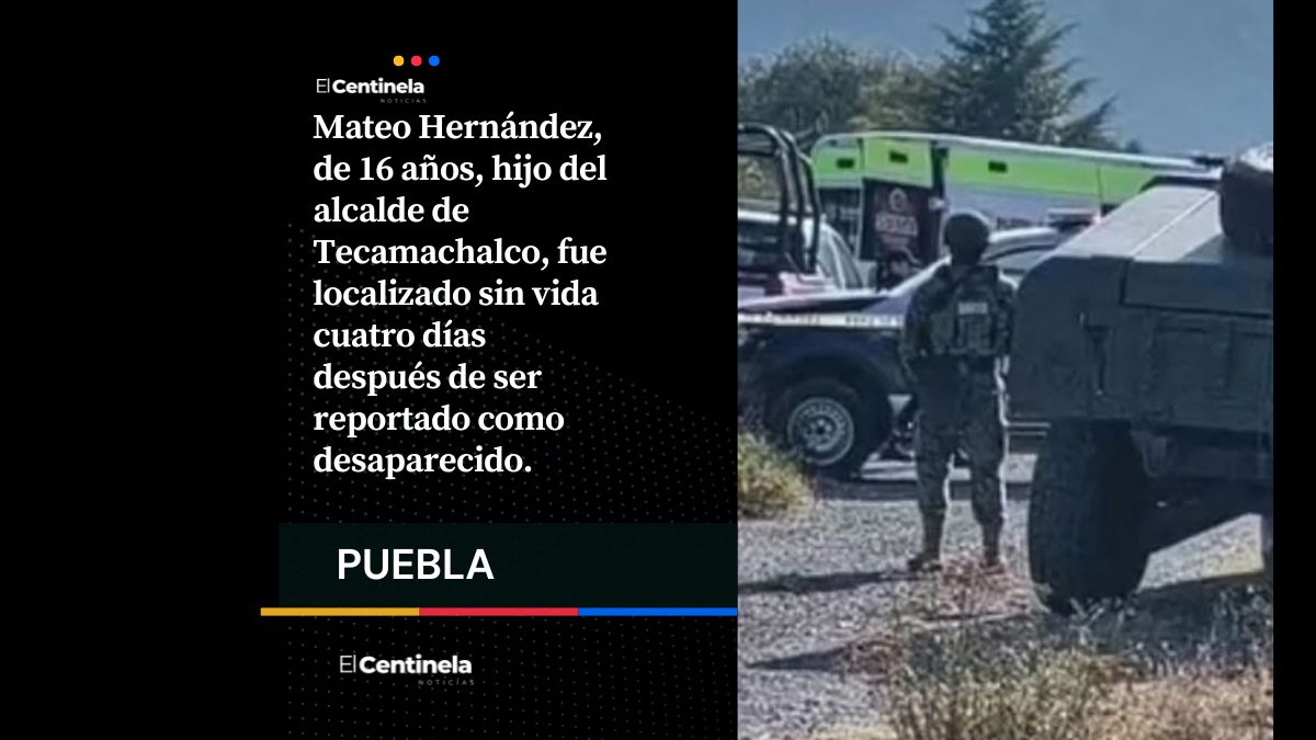 Localizan sin vida a Mateo Hernández, hijo del alcalde de Tecamachalco