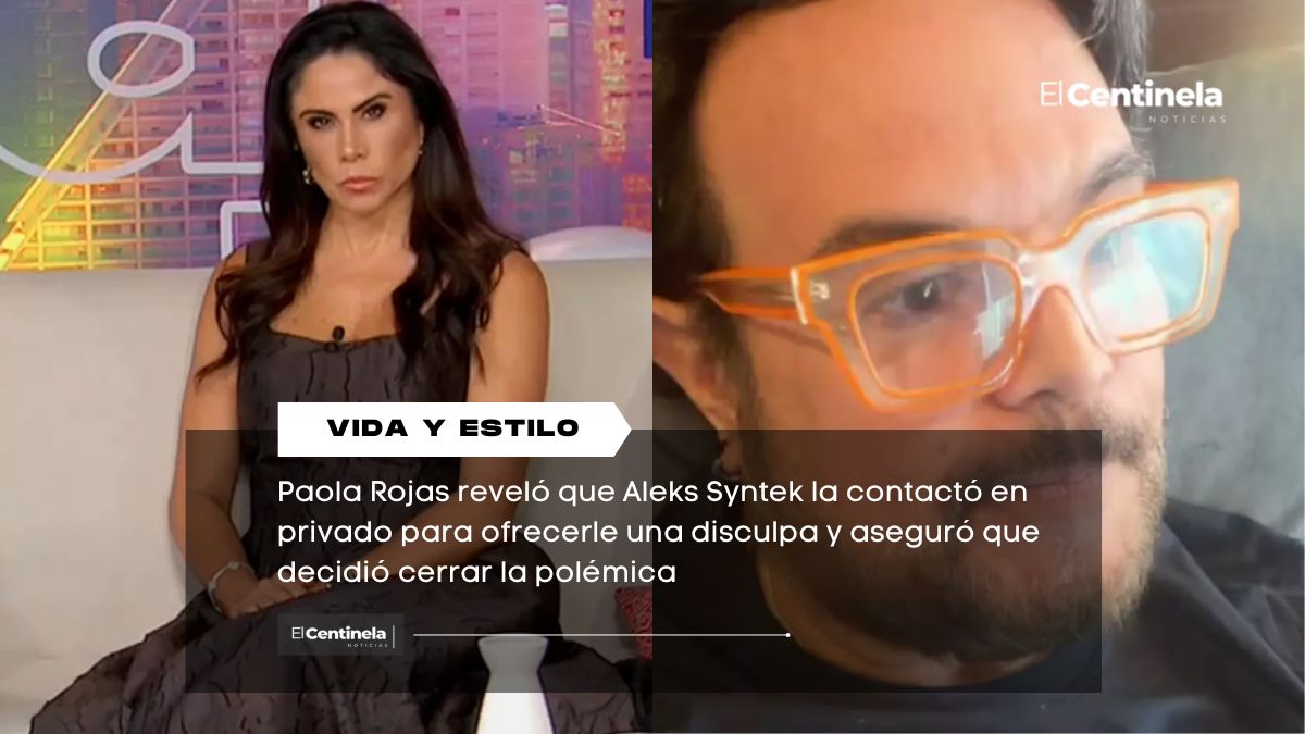 Paola Rojas perdona a Aleks Syntek tras disculpa por mencionarla a ella y a la polémica con Zague, su expareja
