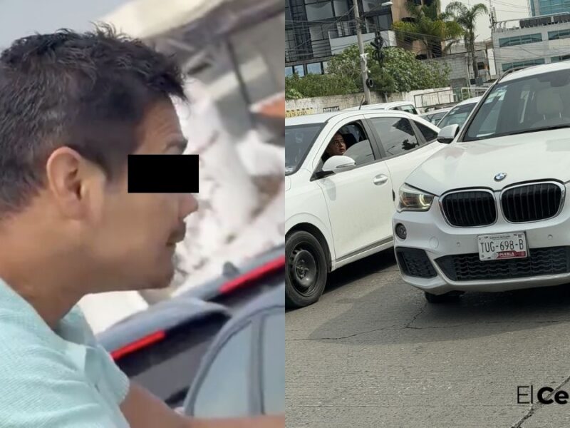 Identifican a Pedro Cervera, empresario señalado por agredir a una familia en medio de la Vía Atlixcáyotl