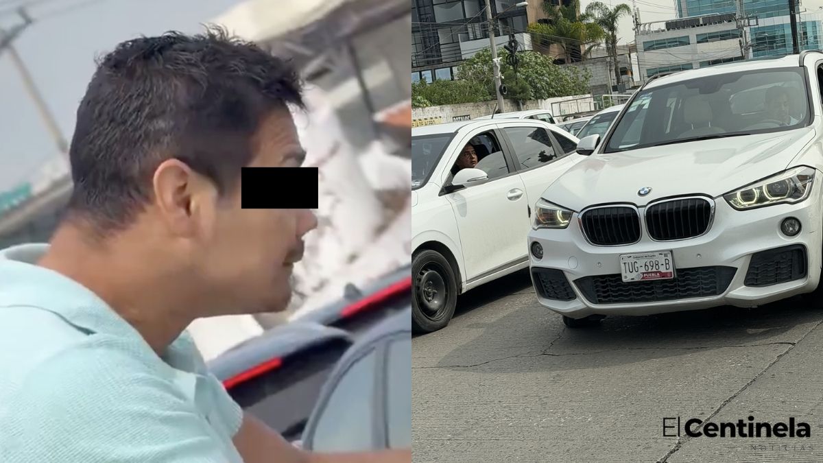 Identifican a Pedro Cervera, empresario señalado por agredir a una familia en medio de la Vía Atlixcáyotl