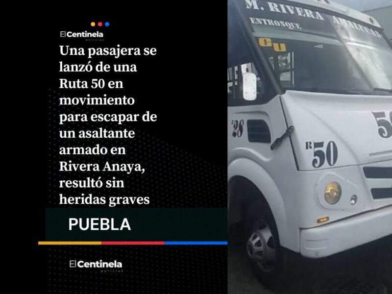 Prefirió aventarse: pasajera se lanza de Ruta 50 para escapar de un asalto en Rivera Anaya