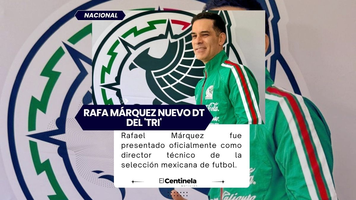 Rafa Márquez es presentado oficialmente como DT del 'Tri'; “es momento de llevar al equipo a otro nivel”