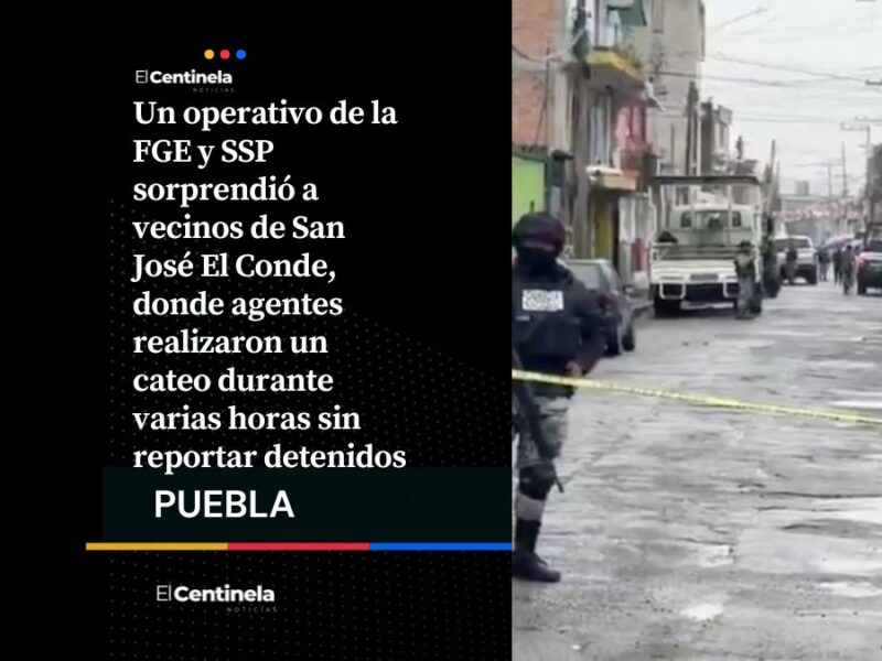 Fuerte operativo de la FGE y SSP alarma a vecinos en San José El Conde para catear un inmueble