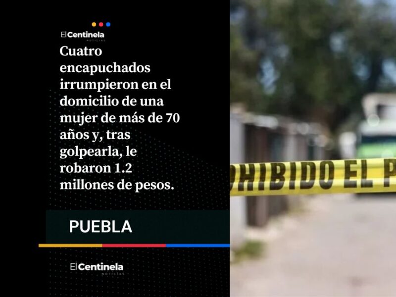 Encapuchados irrumpen casa de abuelita, la golpean y le roban 1.2 millones en San Sebastián de Aparicio