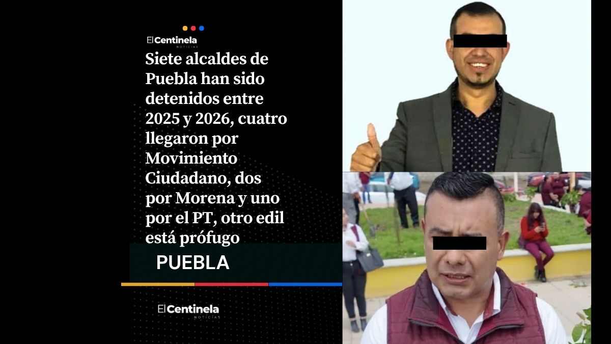 De no creerse: Siete alcaldes de Puebla han sido detenidos en dos años, Movimiento Ciudadano tiene cuatro casos