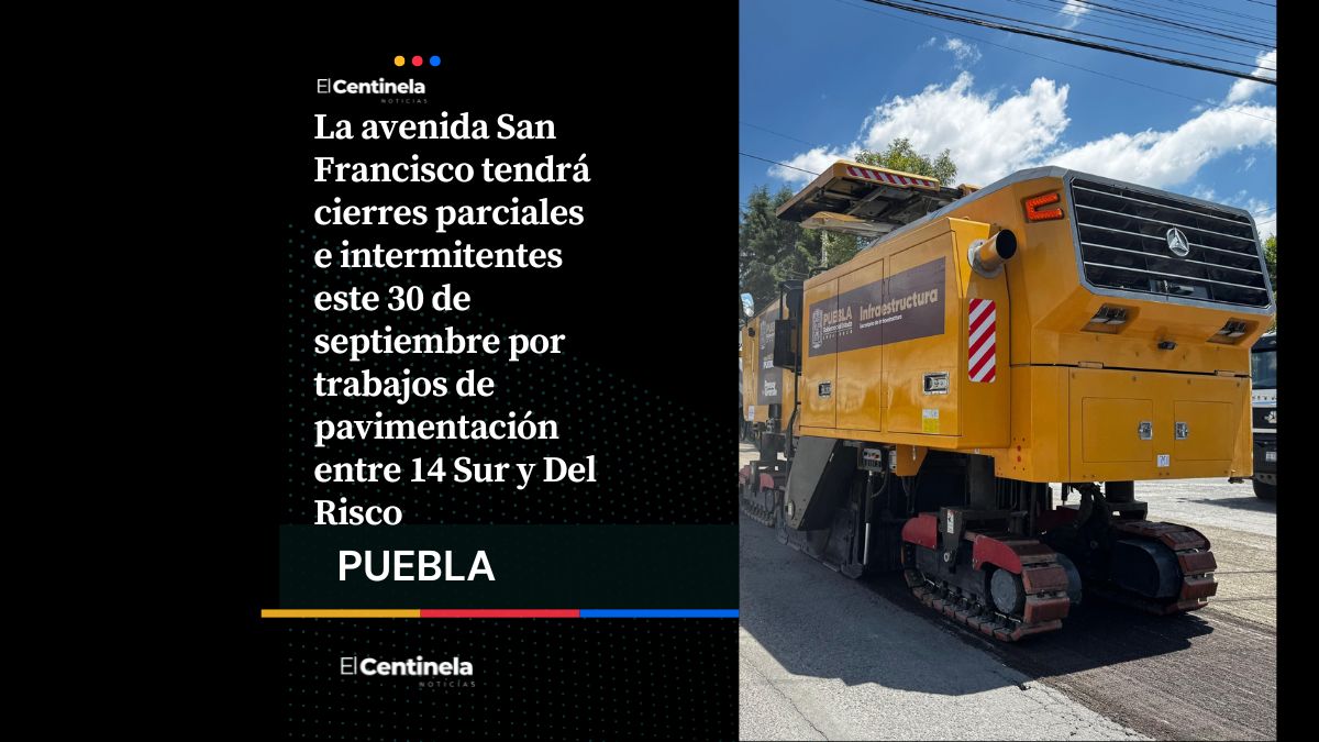 La avenida San Francisco estará cerrada parcialmente este 30 de septiembre por obras de mantenimiento, toma nota