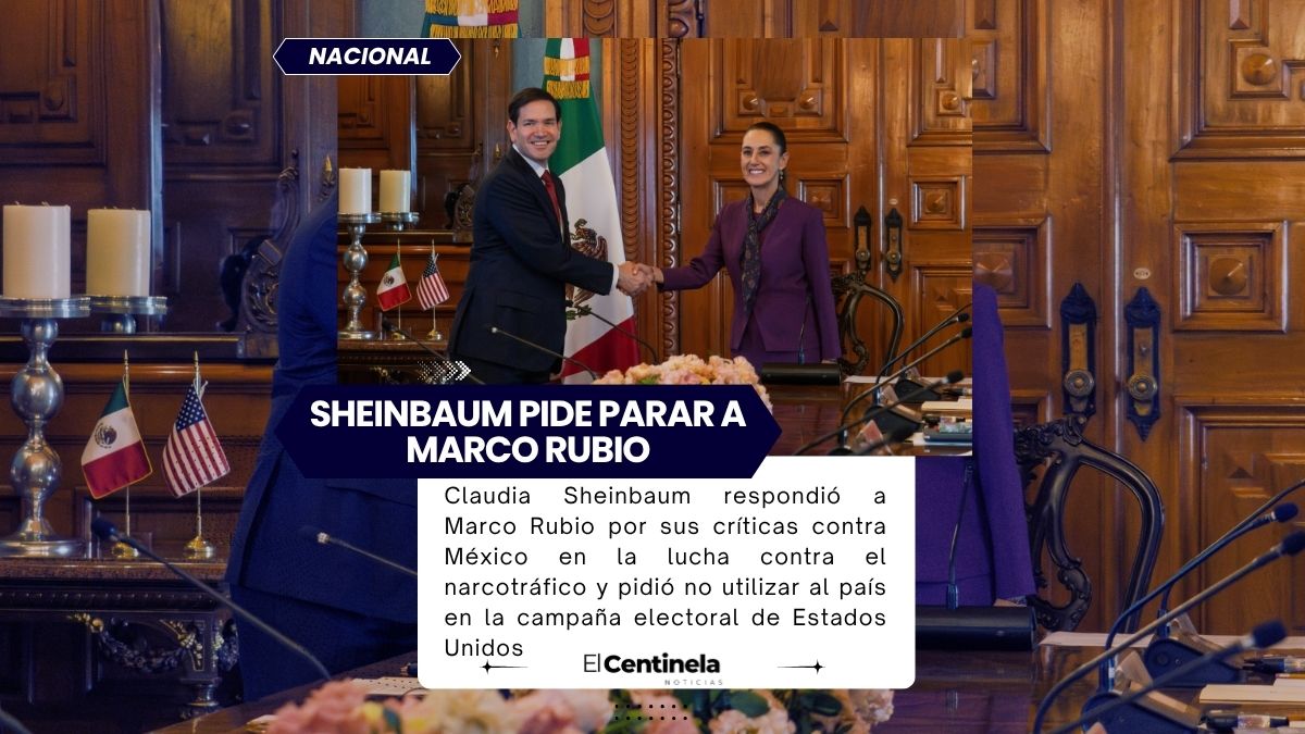 Sheinbaum responde a Marco Rubio y pide no usar a México en campaña electoral de Estados Unidos