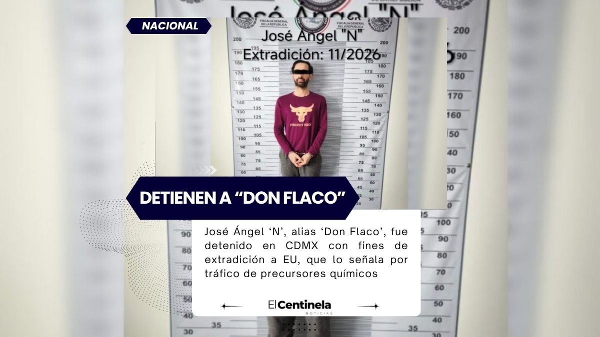 Detienen a ‘Don Flaco’ en CDMX, Estados Unidos lo busca por tráfico de precursores químicos