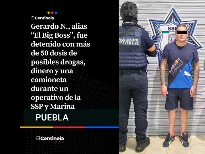 Detienen a “El Big Boss” con más de 50 dosis de droga, era distribuidor en la Juárez