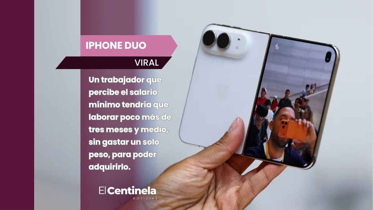 Nuevo iPhone Duo de Apple Costará Más de 107 Salarios Mínimos en México