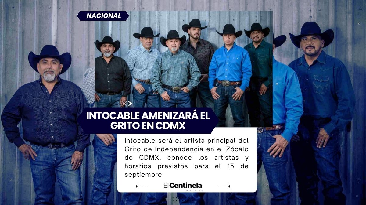 Porque fuerte no soy: Intocable llegará al Zócalo de CDMX para el Grito de Independencia