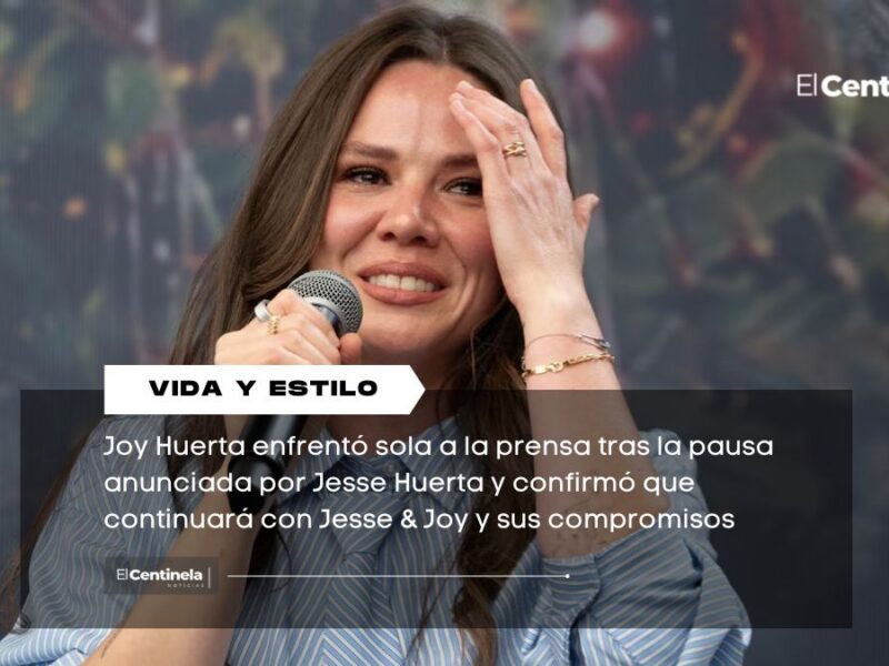 Joy Huerta enfrenta sola a la prensa tras pausa de Jesse & Joy: “Jesse es irremplazable”
