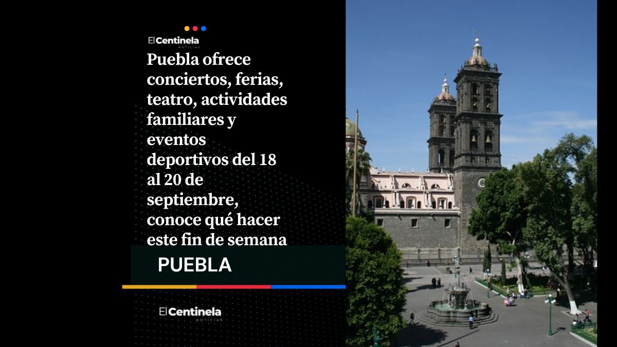 Qué hacer en Puebla durante este fin de semana: Actividades del 18 al 20 de septiembre