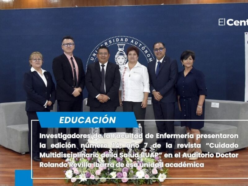 Presenta Facultad de Enfermería número 14 de revista “Cuidado Multidisciplinario de la Salud BUAP”