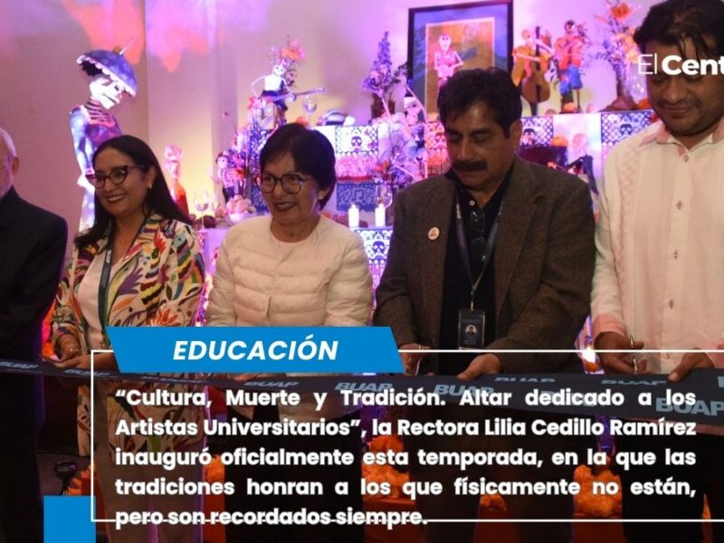Inauguran ofrenda “Cultura, Muerte y Tradición. Altar dedicado a los Artistas Universitarios”