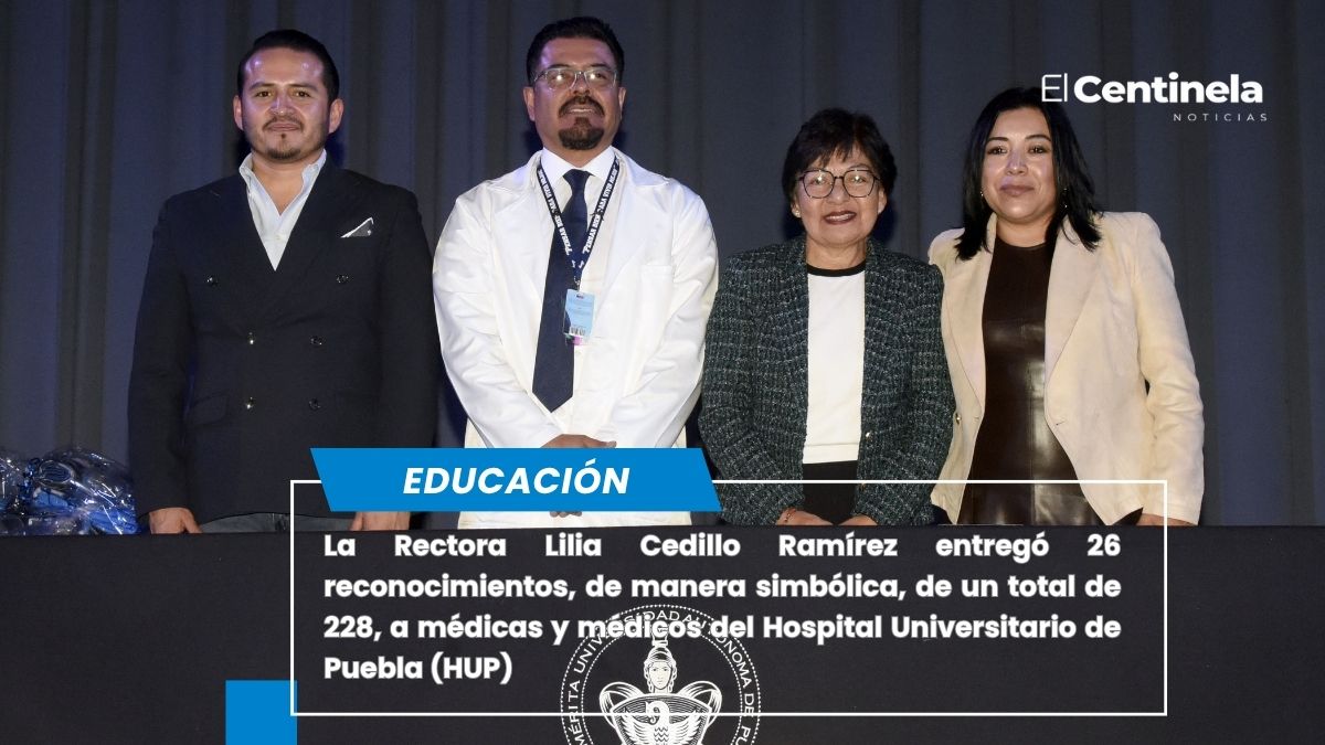 Reconoce Rectora Lilia Cedillo a médicas y médicos del Hospital Universitario de Puebla