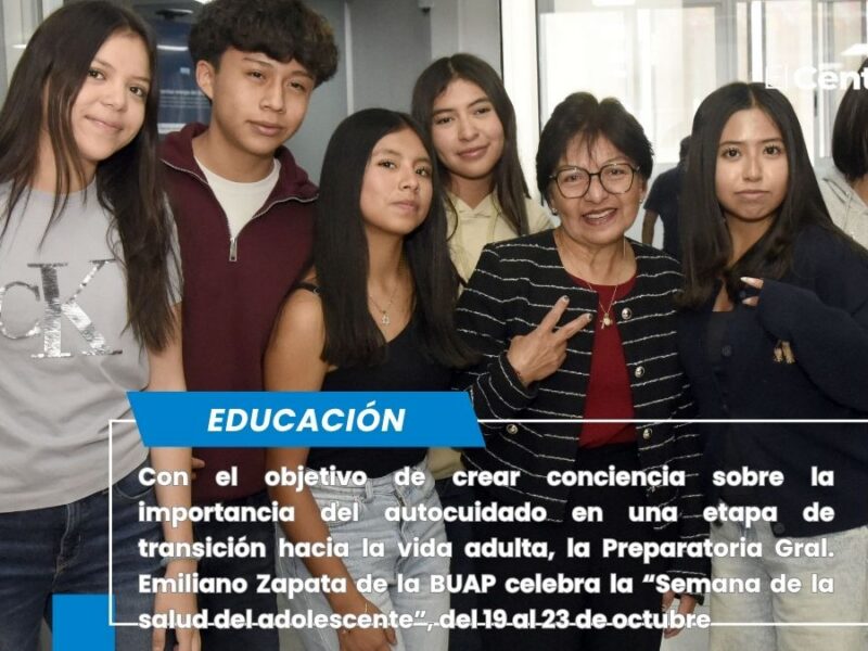 Celebra la preparatoria Emiliano Zapata la “Semana de la salud del adolescente”